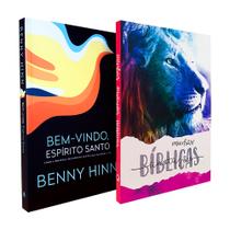 Kit Bem-Vindo Espírito Santo Benny Hinn + Caderno Anotações Bíblicas Leão Color