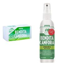 Kit Bendita Cânfora 8 Tabletes Multiuso + 1 Spray Liquido