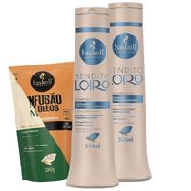 Kit Bendito Loiro Shampoo Condicionador 500ml Haskell