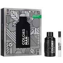 Kit Benetton United Colors Man Black Intenso Eau de Toilette 100ml + Desodorante Spray 10ml