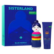 Kit Benetton United Colors Sisterland Blue Neroli Eau de Toilette 80ml + Body 75ml