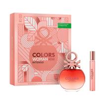 Kit Benetton United Colors Woman Intenso Perfume Feminino Eau de Parfum 80ml + Mega Spritzer 10ml