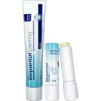 Kit Bepantol Derma Ultra-Hidratação Hidratante Multirrestaurador 40g e Protetor Labial 4,5 Uso Diário Peles Extrasecas