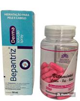 Kit Bepantriz Derma spray + Vitamina Silício c/60 cápsulas