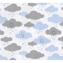 Kit Berço Americano 10Pçs Trança Meninas meninos NUVEM