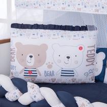 Kit Berço Americano 13 Pcs Almofadinhas Bebê Tedy Bear