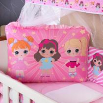 Kit Berço Americano 13 pcs para Bebê Menina Bonequinhas Kit Berço Americano 13 pcs para Bebê Menina Bonequinhas