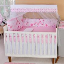 Kit Berço Americano 13 pcs para Bebê Menina Borboleta Kit Berço Americano 13 pcs para Bebê Menina Borboleta