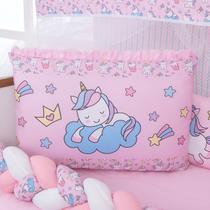 Kit Berço Americano 13 Pcs Para Bebê Menina Unicornio Kit Berço Americano 13 Pcs Para Bebê Menina Unicornio