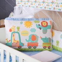 Kit Berço Americano 13 pcs para Bebê Menino Carrinhos