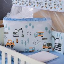 Kit Berço Americano 13 pcs para Bebê Menino Transportes Kit Berço Americano 13 pcs para Bebê Menino Transportes