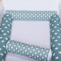 Kit Berço Americano 4 Rolos Estrela Verde Kit Berço Americano 4 Rolos Estrela Verde