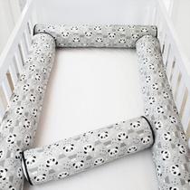 Kit Berço Americano 4 Rolos Panda Preto Kit Berço Americano 4 Rolos Panda Preto