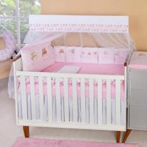 Kit Berço Americano Almofadinhas Bebê Menina 13 peças