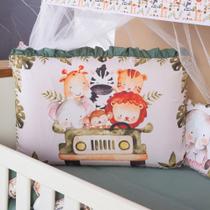 Kit Berço Americano Com Almofadinhas 13 Pçs Zoo Kit Berço Americano Com Almofadinhas 13 Pçs Zoo