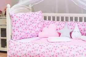 Kit Berço Americano Estampado Nuvem Lua 8 Pcs Kit Berço Americano Estampado Nuvem Lua 8 Pcs