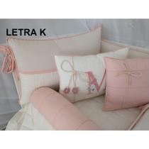 Kit Berço Americano Menina Bita Rose Blush 11 Peças Algodão Kit Berço Americano Menina Bita Rose Blush 11 Peças Algodão