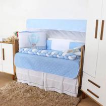 Kit Berço com Trança Luxo 10 Peças Americano e Nacional Bebê Menina Menino