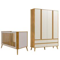 Kit Berço Evolutivo 4 em 1 Theo Guarda Roupa Infantil MDF - Kit Berço Evolutivo 4 em 1 Theo Guarda Roupa Infantil MDF -