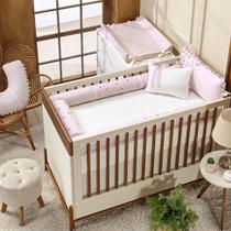 Kit Berço Exclusivo Carol 100% Algodão - 09 Peças Kit Berço Exclusivo Carol 100% Algodão - 09 Peças