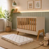 Kit Berço Guti Off White/Amêndoa + Colchão Orthoflex Infantil Kit Berço Guti Off White/Amêndoa + Colchão Orthoflex Infantil