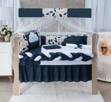 Kit Berço Infantil Trança 11 Peças Completo