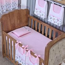 Kit Berço Lençol + Fronha Percal Algodão Menino Menina 2