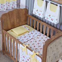 Kit Berço Lençol + Fronha Percal Algodão Menino Menina 3 Kit Berço Lençol + Fronha Percal Algodão Menino Menina 3