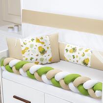 Kit Berço Menino Dinossauro Verde 6 peças