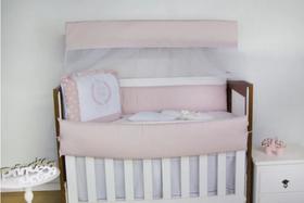 Kit Berço Minha Princesa Rosê 09 Peças - Coleção Matelado