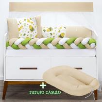 Kit Berço + Ninho Redutor Protetor Americano e Nacional- Fofuxo Vários Modelos