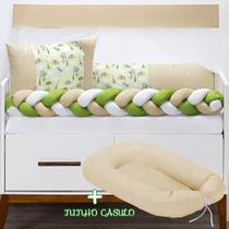 Kit Berço + Ninho Redutor Protetor Americano e Nacional- Fofuxo Vários Modelos