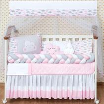Kit Berço para Bebê 11 Peças - Estampado - 100% Algodão Kit Berço para Bebê 11 Peças - Estampado - 100% Algodão