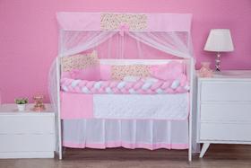 Kit berço para quarto do bebê padrão/americano completo 11 peças - menino-menina - varios modelos