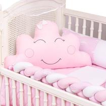 Kit Berço Protetor Completo Bordado Menina Menino Bebe 11pçs