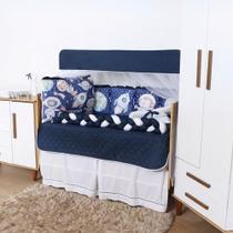 Kit Berço Protetor Trança e Almofadas Sublimado Menina Menino 13 Peças