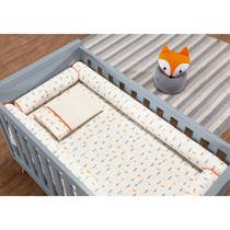 Kit Berço Rolinho Estampado 7 Peças Batistela Baby - Raposa Kit Berço Rolinho Estampado 7 Peças Batistela Baby - Raposa