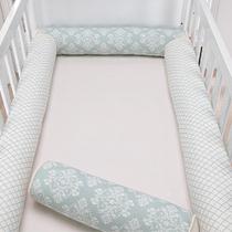 Kit Berço Rolinhos Americano com 4 peças 100% Algodão Zíper Kit Berço Rolinhos Americano com 4 peças 100% Algodão Zíper