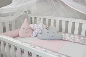 Kit Berço Roll 13 peças - Losango Rosa