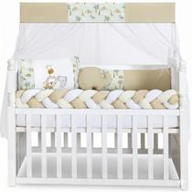 Kit Berço Slim Completo Safari para Bebê Fácil de Montar e Confortável Kit Berço Slim Completo Safari para Bebê Fácil de Montar e Confortável