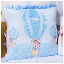 Kit Berço Trança Menino Sublimado Com Trocador 13 Peças