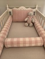Kit Berço Tricot Vichy (urso vendido separadamente)