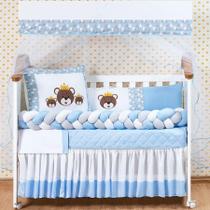 Kit Berço Ursinho 12 Peças - 100% Algodão + Mosquiteiro Kit Berço Ursinho 12 Peças - 100% Algodão + Mosquiteiro