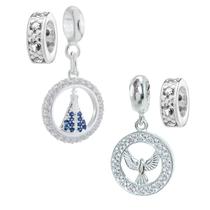 Kit Berloque Cristão Separador Cristal em Prata 925