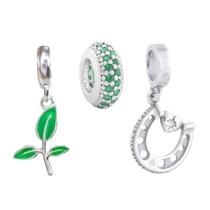 Kit Berloque Ferradura e Broto Separador Prata 925 Kit Berloque Ferradura e Broto Separador Prata 925
