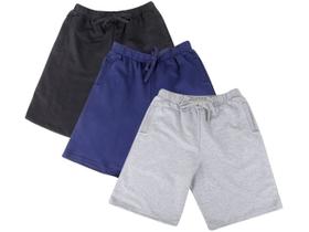 Kit Bermuda Básicos 3 Peças Masculina - Olimpikus