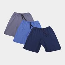 Kit Bermuda Básicos 3 Peças Masculina