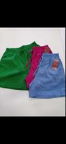 kit bermuda femina TAM M cor Azul, Rosa e Verde