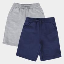 Kit Bermuda Moletom Infantil Hering 2 Peças Menino Kit Bermuda Moletom Infantil Hering 2 Peças Menino