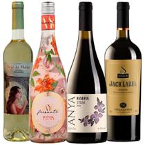 Kit Best Sellers Frisante Vinho Branco 2 Tintos Seleção dos Mais Vendidos